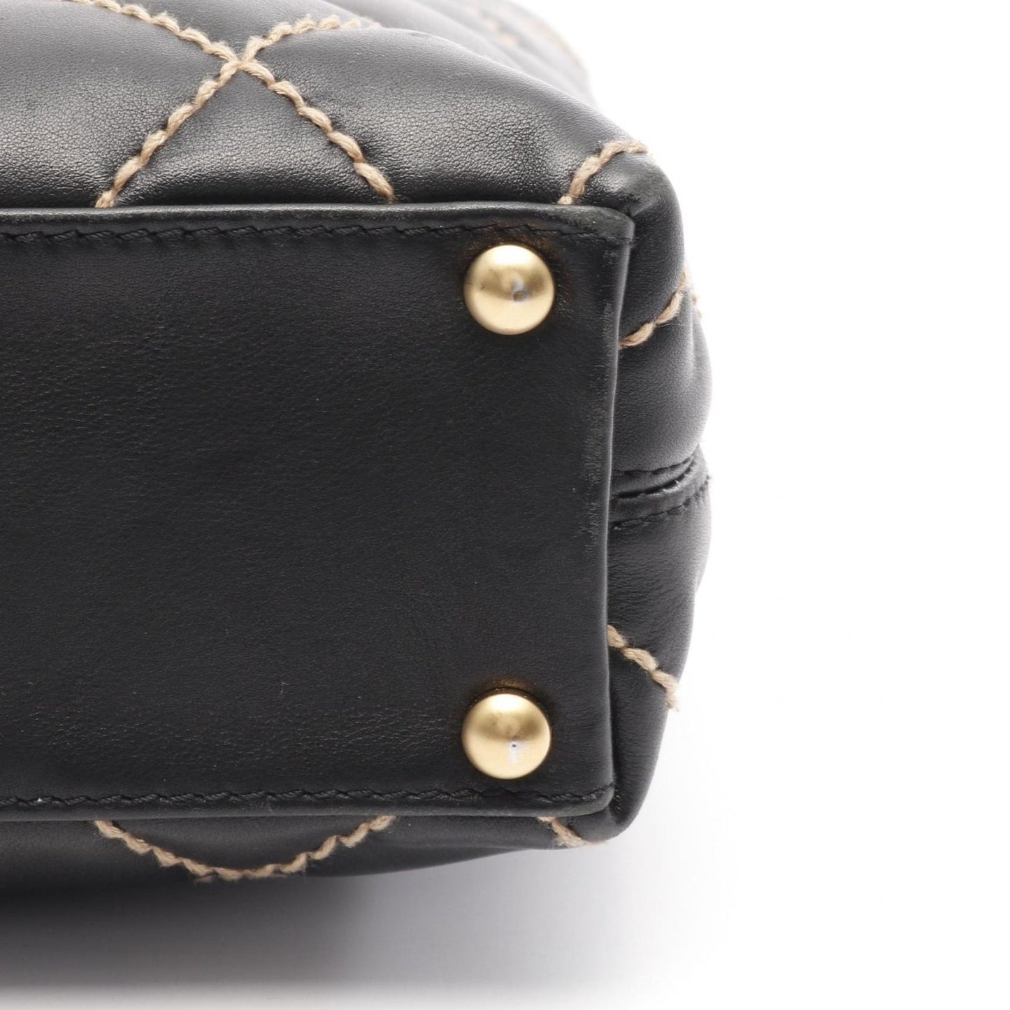 CHANEL Wild Stitch Tote Bag in Black Leather - Timeless Elegance