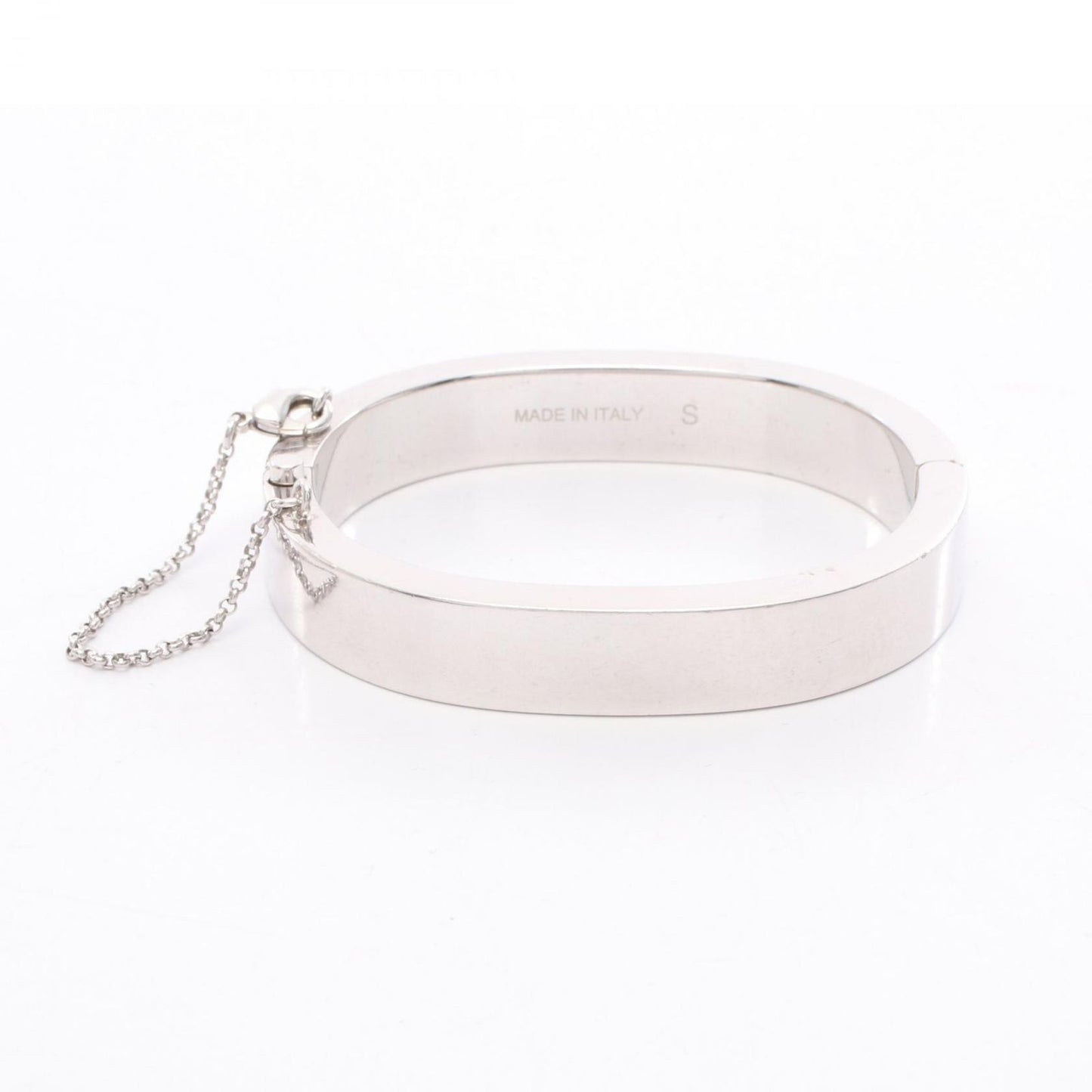 CELINE Silver Stainless Steel Bangle - Timeless Elegance