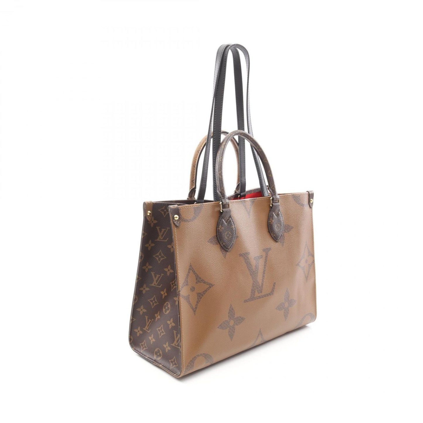 Louis Vuitton OnTheGo MM Tote Bag - Exquisite Beige & Brown Canvas
