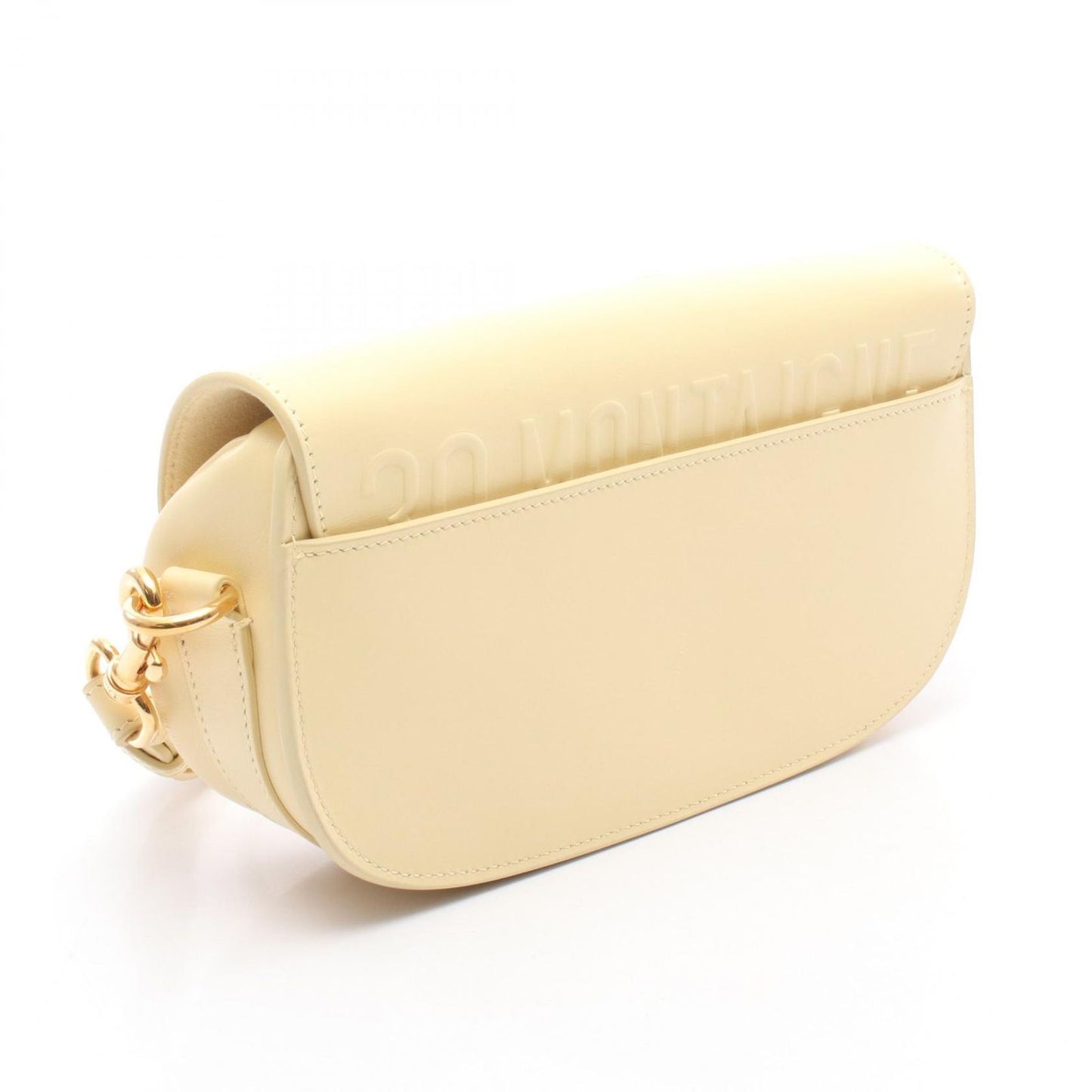 Dior Bobby East-West Shoulder Bag in Pastel Yellow Leather