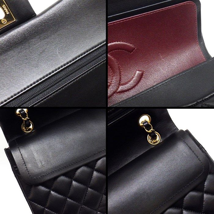 CHANEL Classic Matelassé 25 Shoulder Bag in Black Lambskin