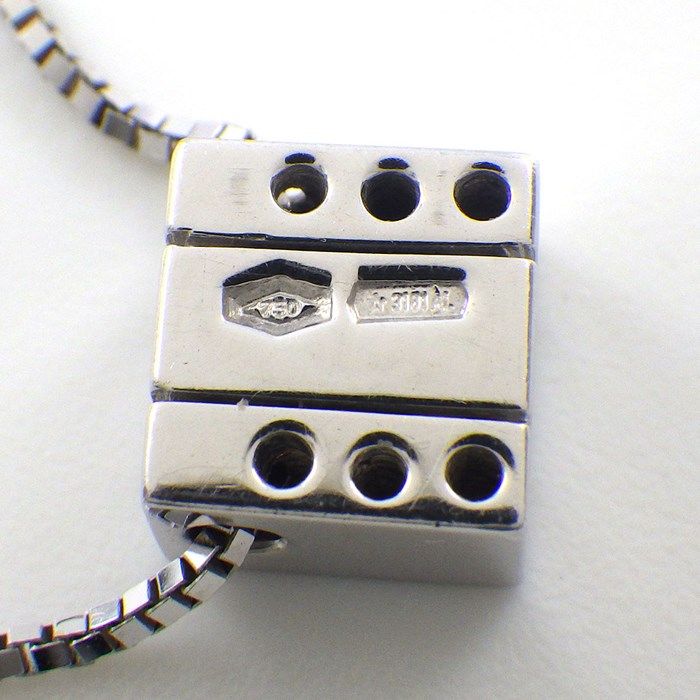 Damiani Belle Époque Square Necklace with Emerald & Diamond