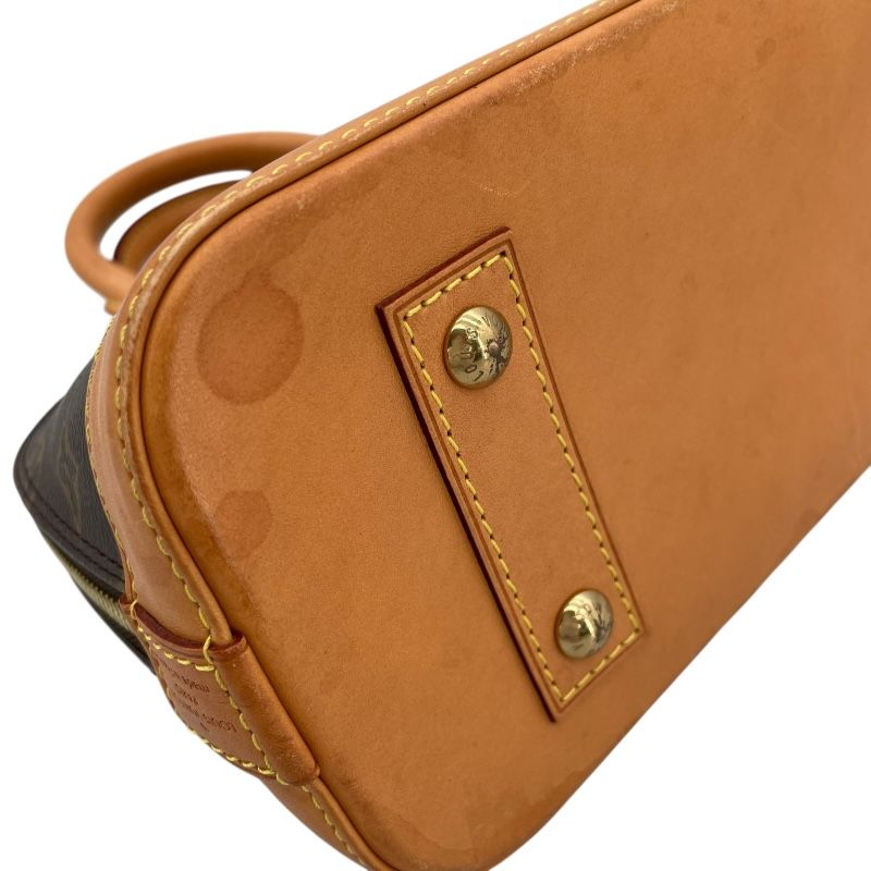 Louis Vuitton Alma BB Monogram Canvas Shoulder Bag - Brown
