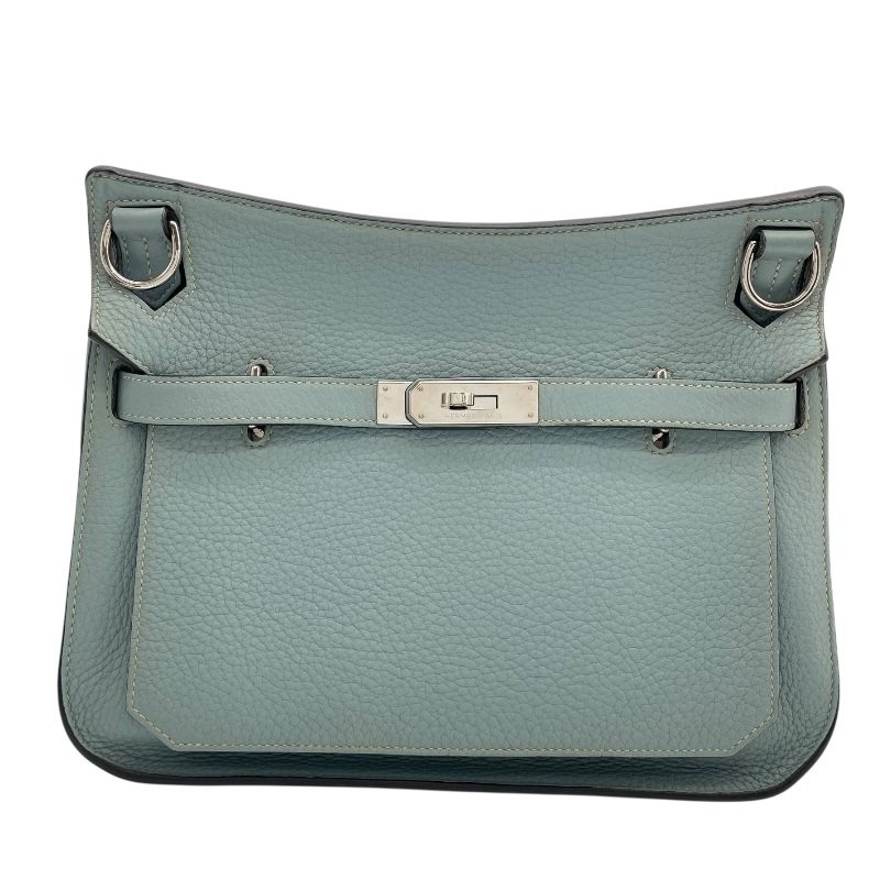 HERMES Gypsière 28 Blue Jean with Silver Hardware - Exquisite Craftsmanship
