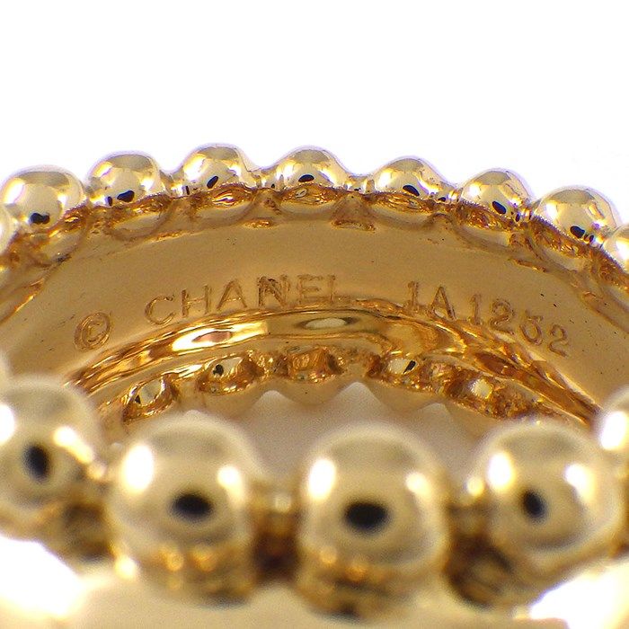 CHANEL Three Symbol Ring with Aquamarine & Pink Tourmaline