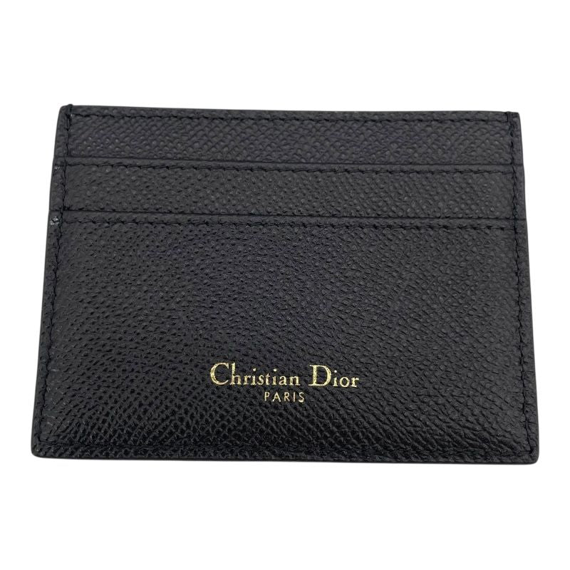 Christian Dior 30 Montaigne Card Case in Black Calfskin