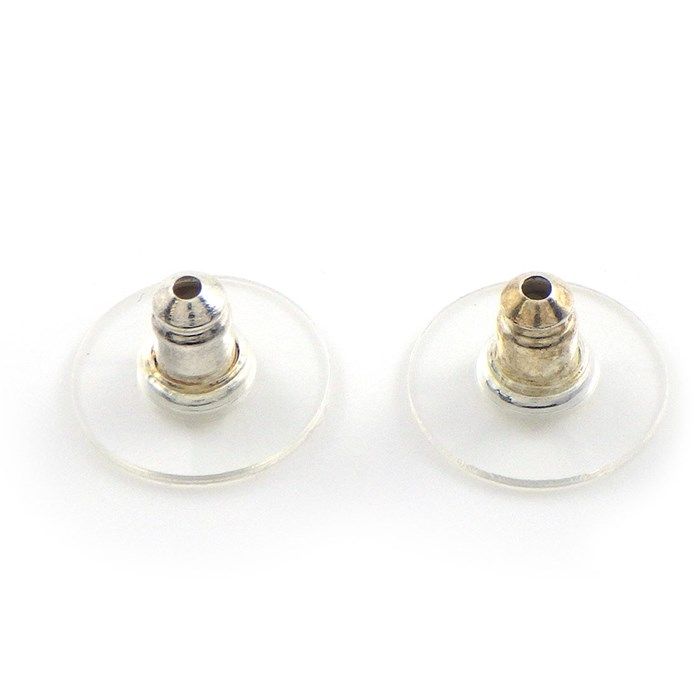 CHANEL Coco Mark Heart Earrings with Imitation Pearls & Rhinestones