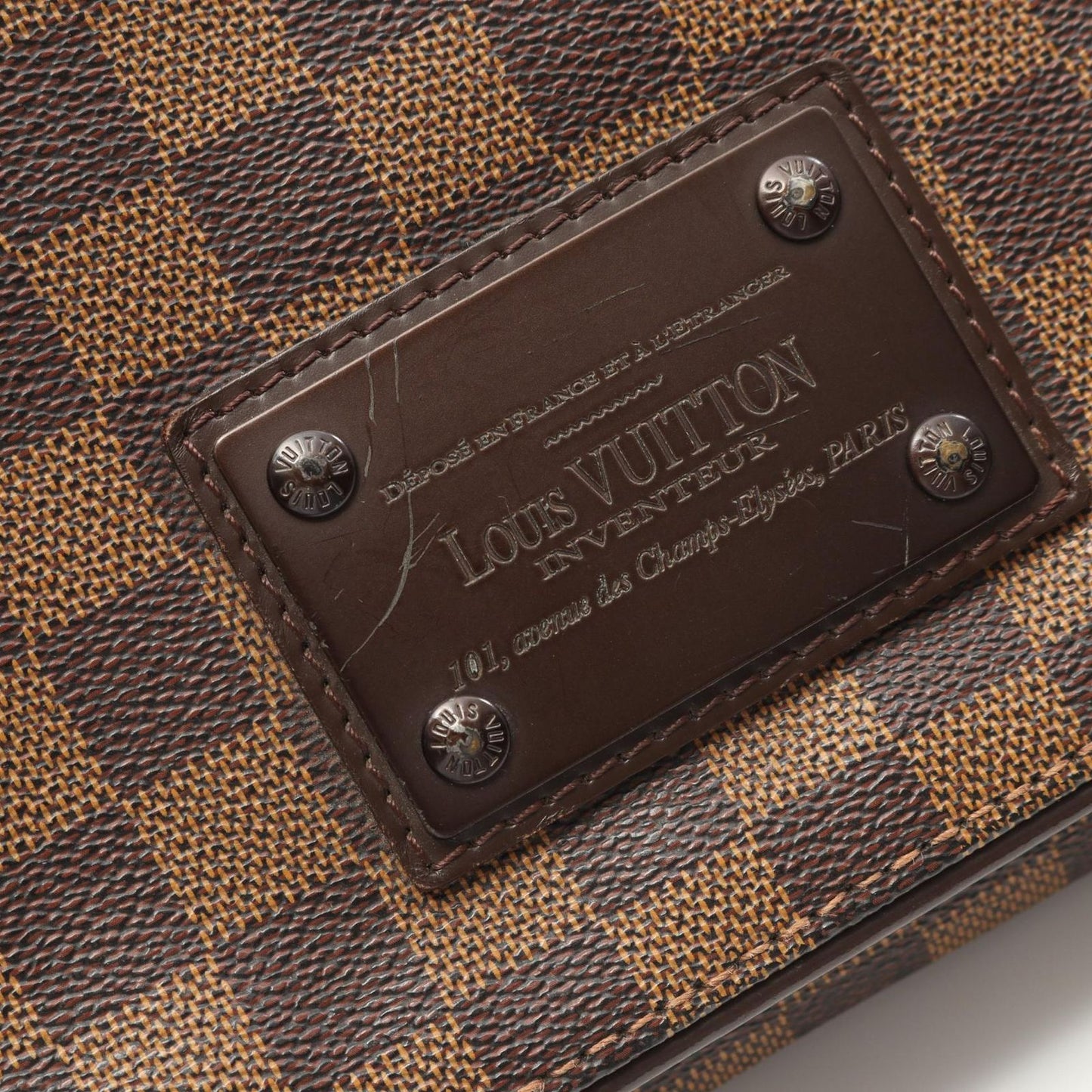 Louis Vuitton Brooklyn MM Damier Ebene Shoulder Bag - Timeless Elegance