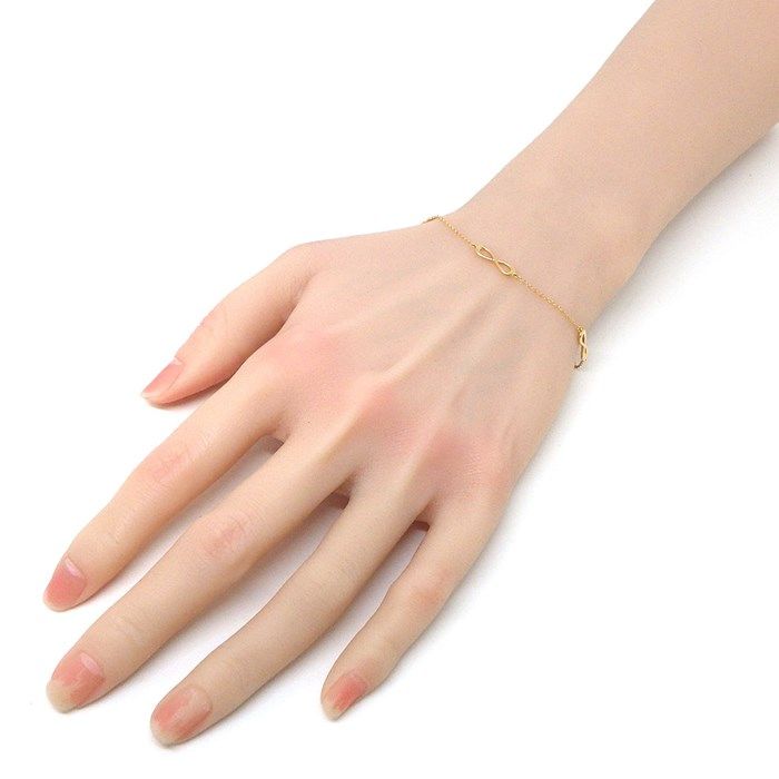 Tiffany & Co. Infinity Endless Bracelet in K18 Pink Gold