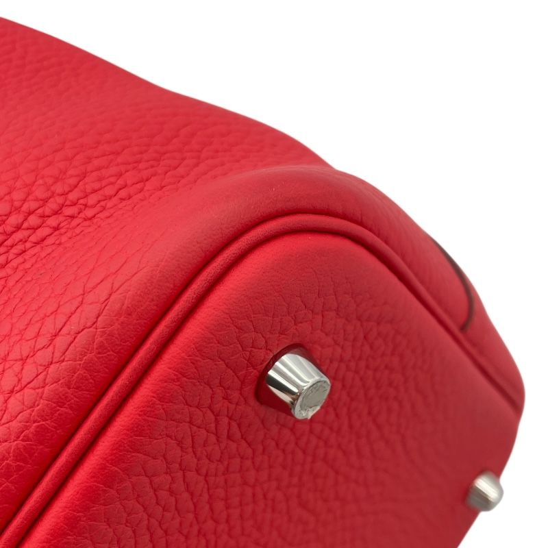 HERMES Picotin Lock MM Bougainvillea Handbag with Silver Hardware