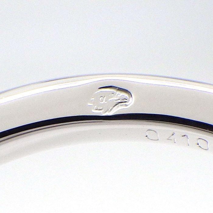 HERMES Éperon d'Or Diamond Ring in K18 White Gold - Size 15