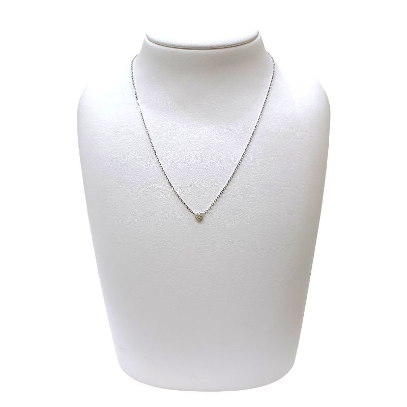 Cartier Amour Necklace in K18 White Gold with Diamonds