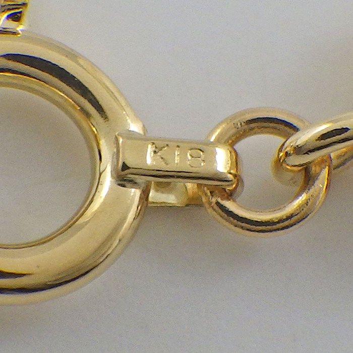 Elegant 5-Motif Diamond Necklace in K18 Yellow Gold