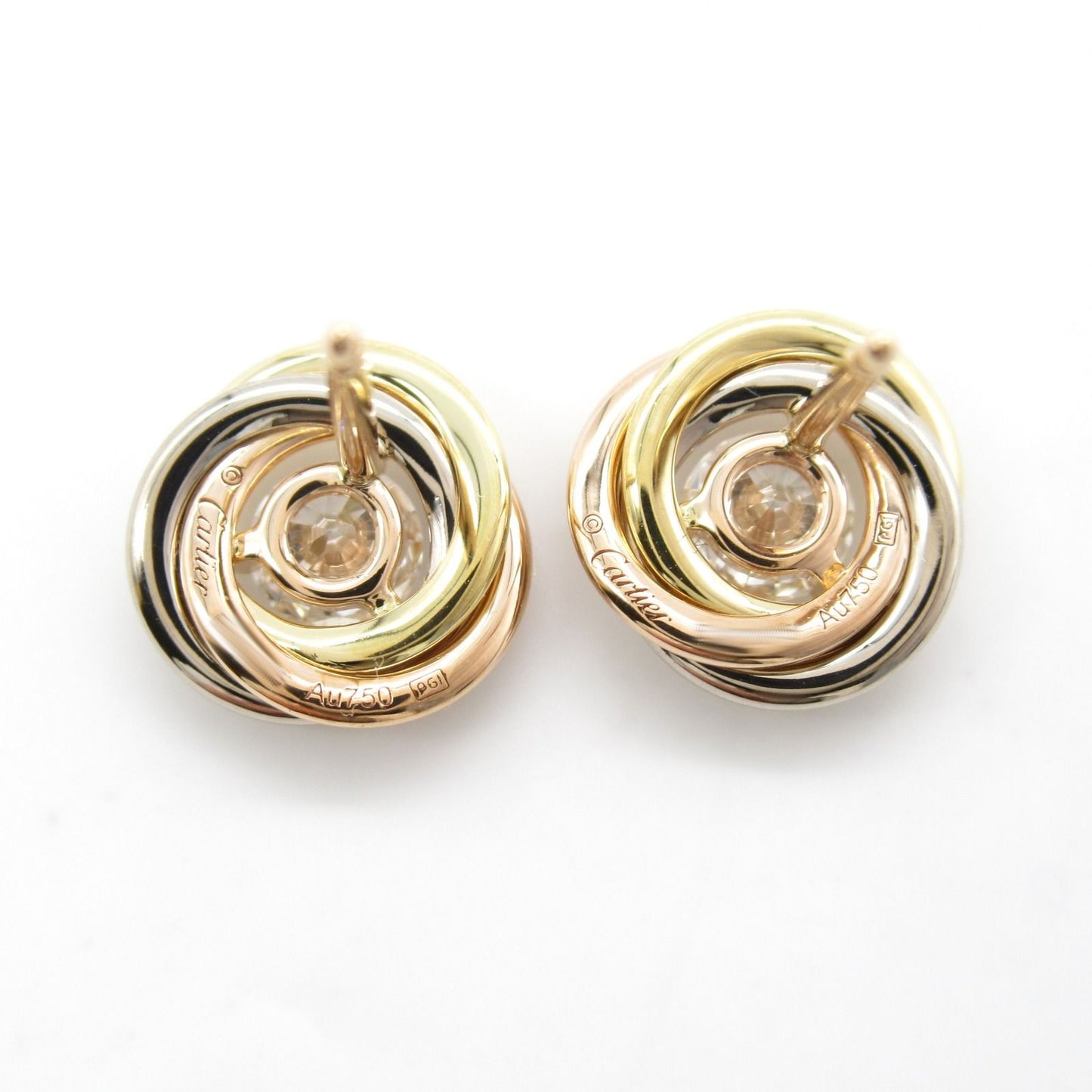 Cartier Trinity Earrings in 18K Gold - Exquisite Elegance
