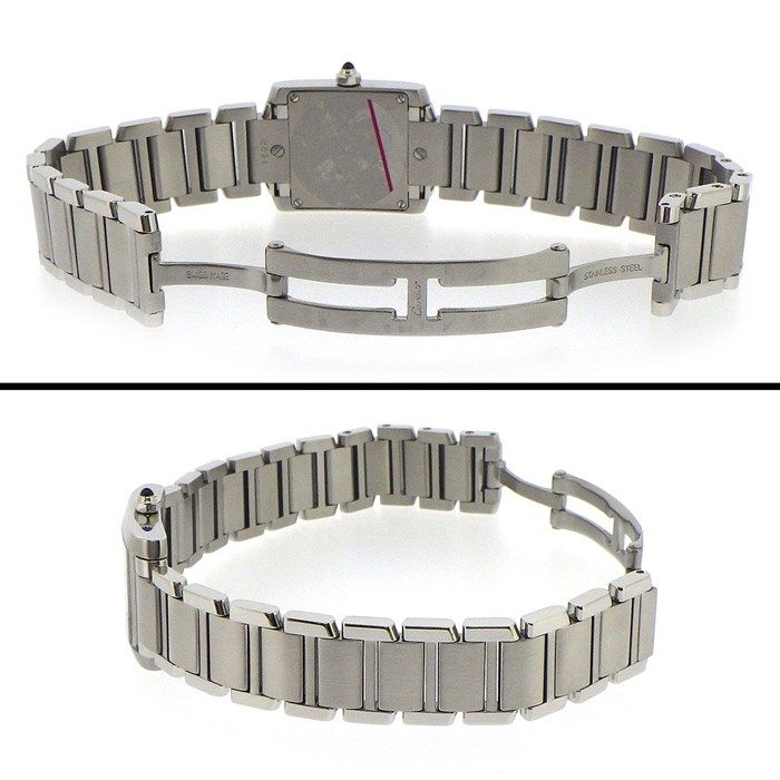 Cartier Tank Française SM W51008Q3 - Elegant Square Timepiece