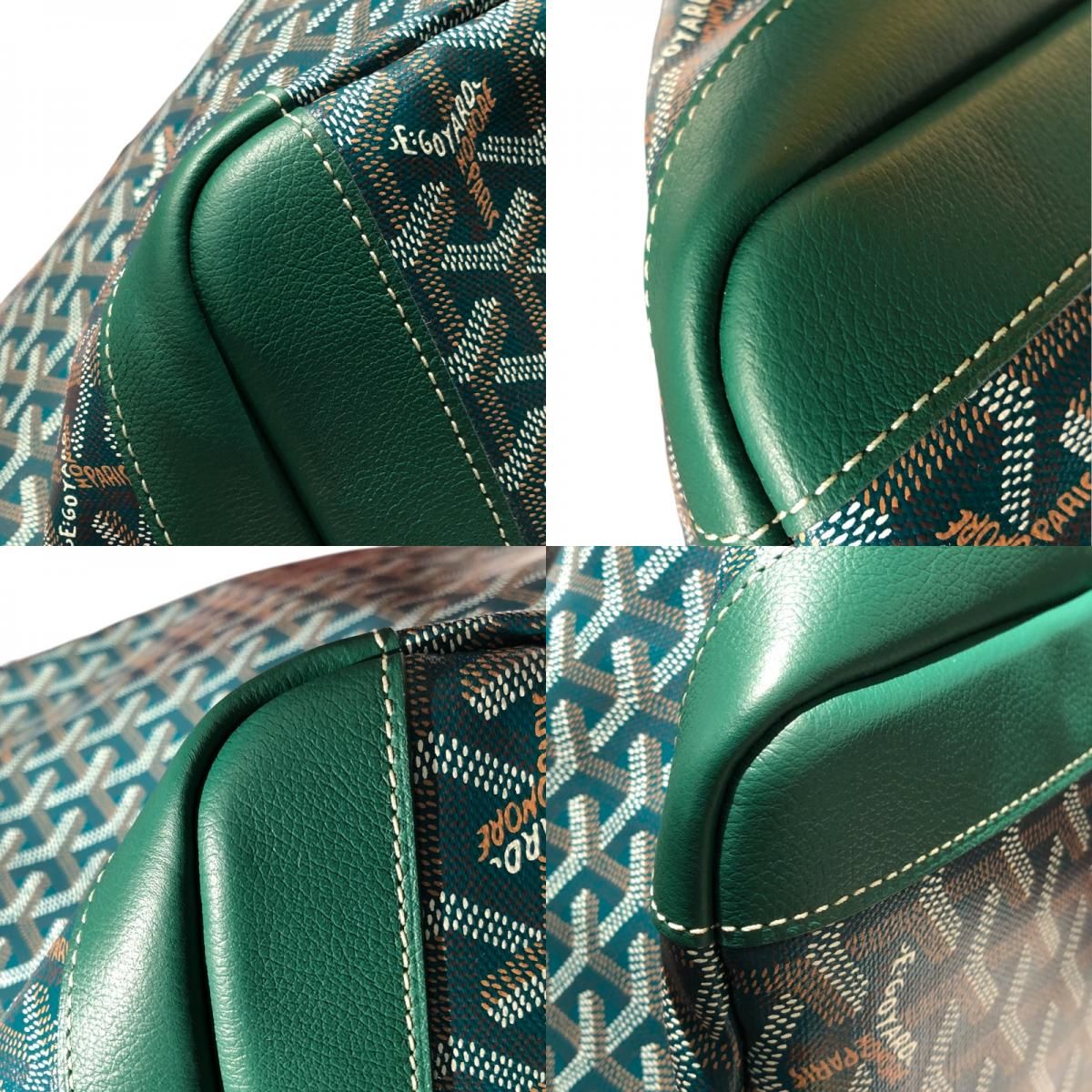 GOYARD Artois GM Green PVC & Leather Unisex Tote Bag
