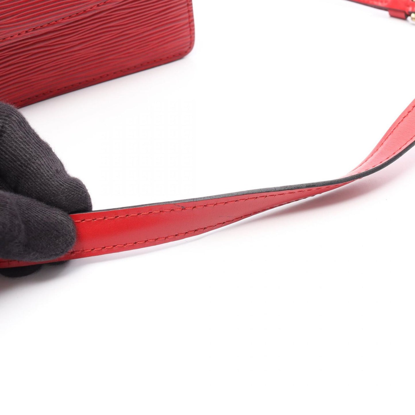 Louis Vuitton Grunel Epi Shoulder Bag in Castilian Red - Timeless Elegance