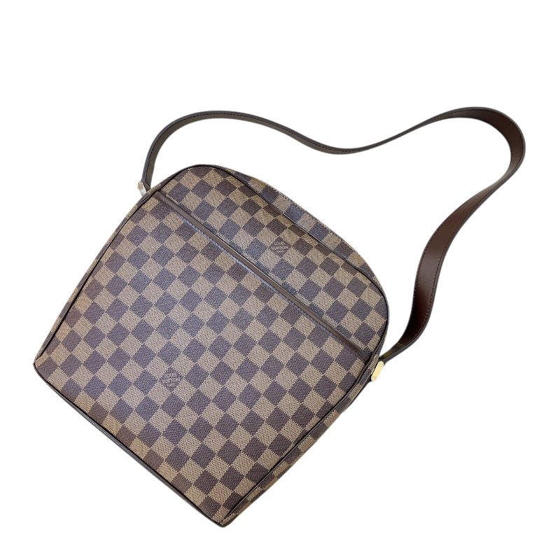 Louis Vuitton Ipanema GM Damier Canvas Leather Shoulder Bag
