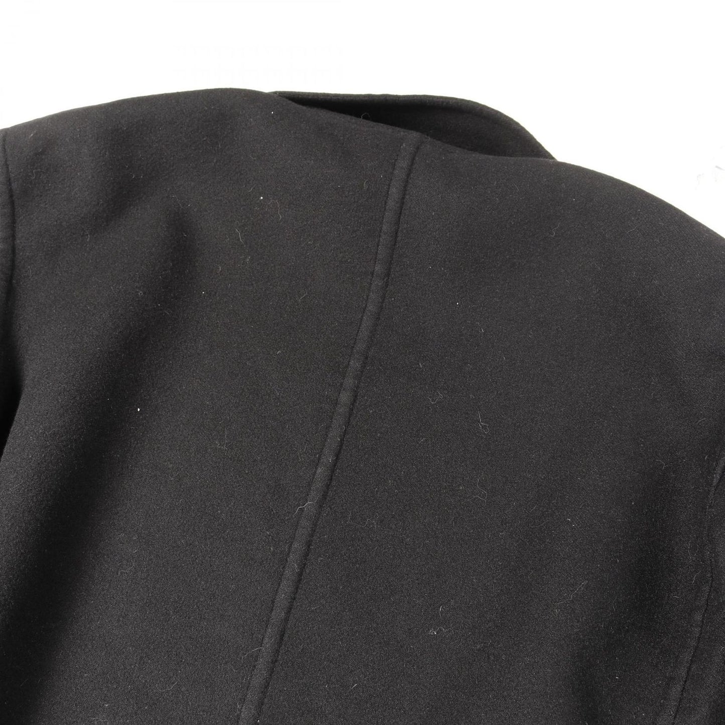 CELINE Black Cashmere Crombie Coat - Timeless Elegance