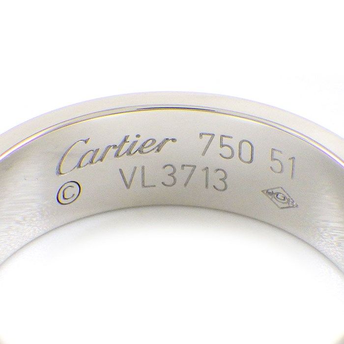 Cartier Love Ring Classic Model MM in 18K White Gold - Size 11