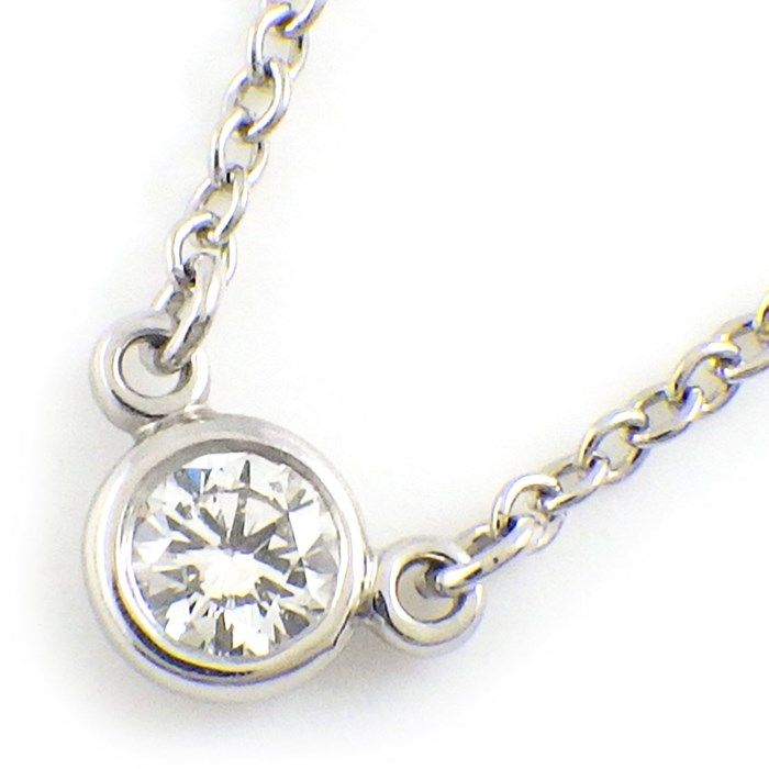 Tiffany & Co. By The Yard Single Diamond Necklace - 0.08ct PT950