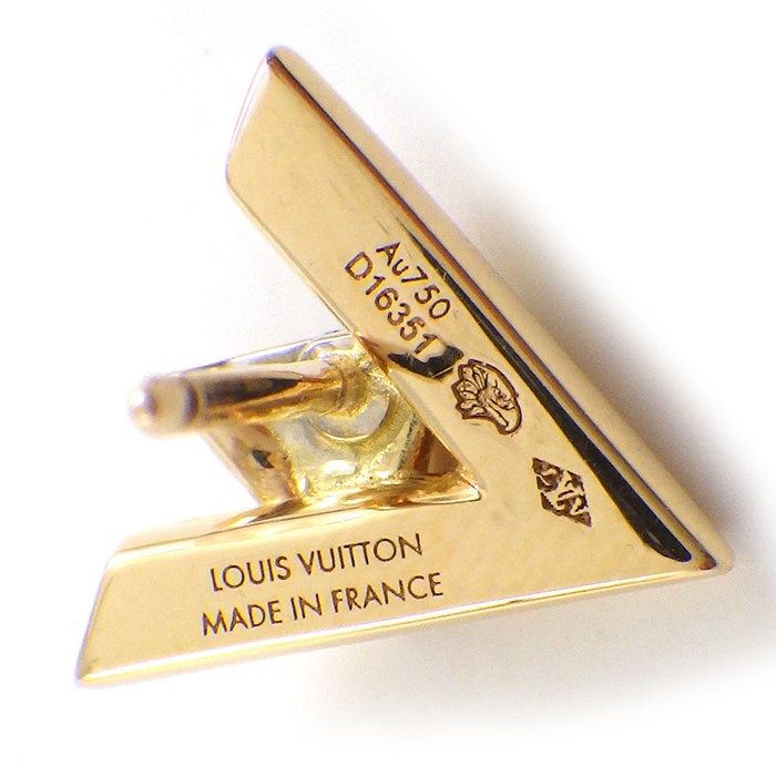 Louis Vuitton Monogram Diamond Earrings in K18 Pink Gold