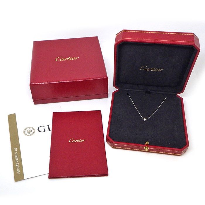 Cartier C de Setting Solitaire Necklace with 0.18ct Diamond