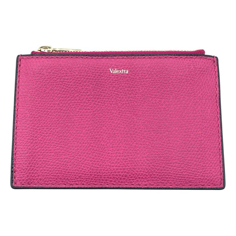 VALEXTRA Magenta Fragment Case with Gold Hardware - Exquisite Craftsmanship