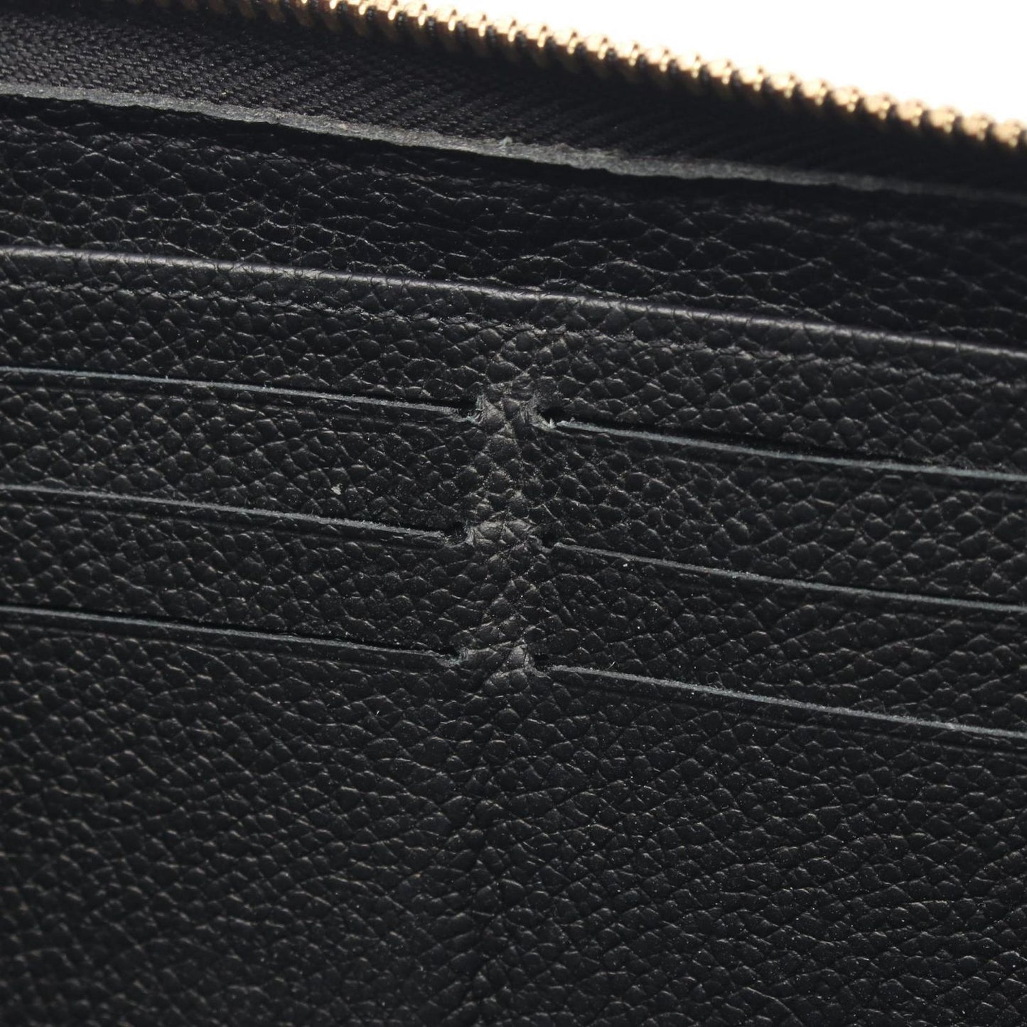 Louis Vuitton Monogram Empreinte Zippy Wallet in Noir