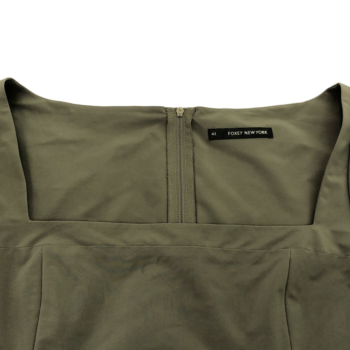 FOXEY NEW YORK Sleeveless Dress in Elegant Khaki