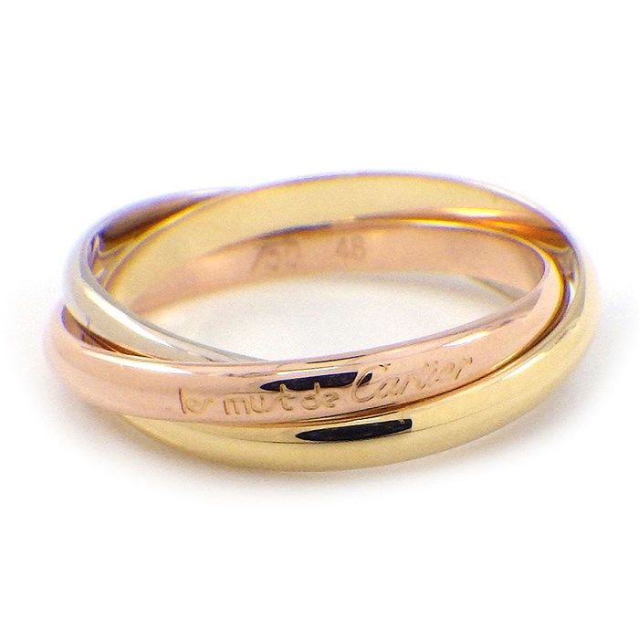 Cartier Trinity XS Ring in Tri-Color Gold - K18PG, K18WG, K18YG
