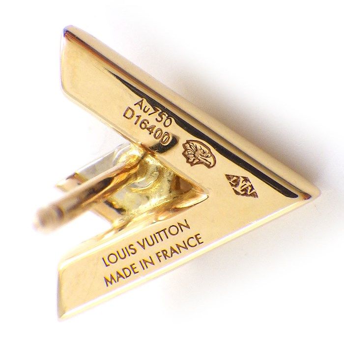 Louis Vuitton Monogram Diamond Earrings in K18 Pink Gold