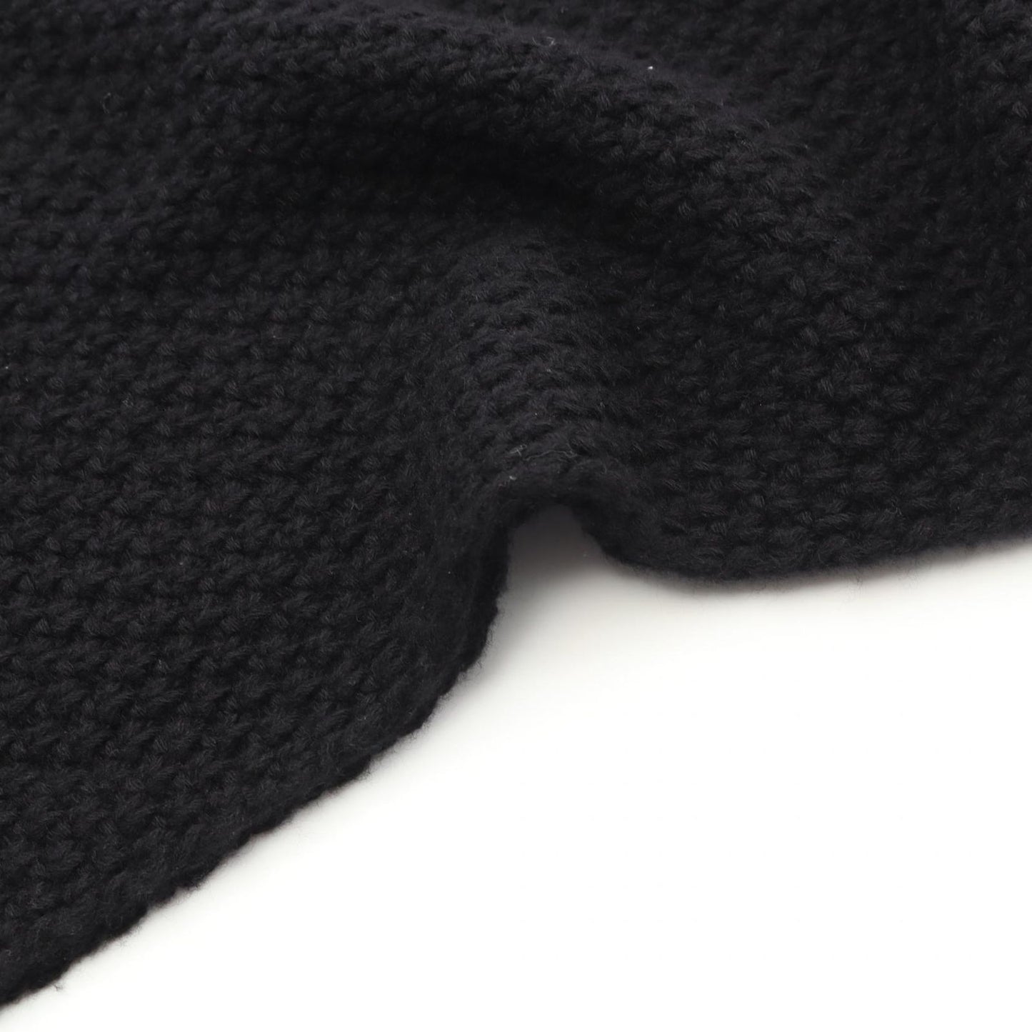 CHANEL Coco Mark Cashmere Scarf in Black - Timeless Elegance