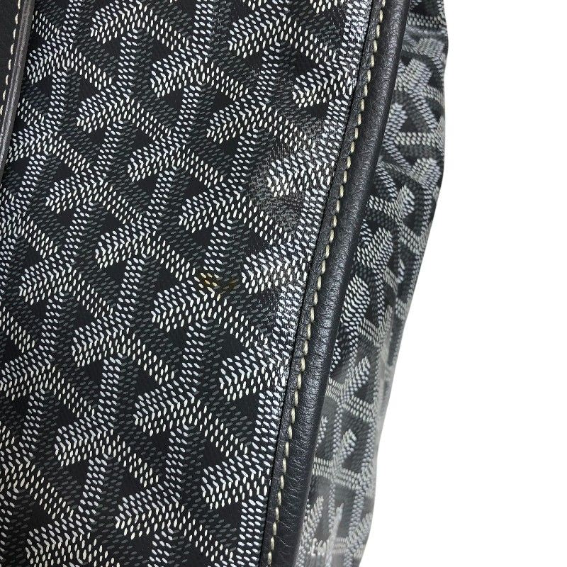 GOYARD Saint Leger Backpack in Gray with Silver Hardware