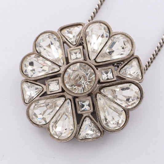 CHANEL Clover Coco Mark Necklace in Stainless Steel - Exquisite Elegance