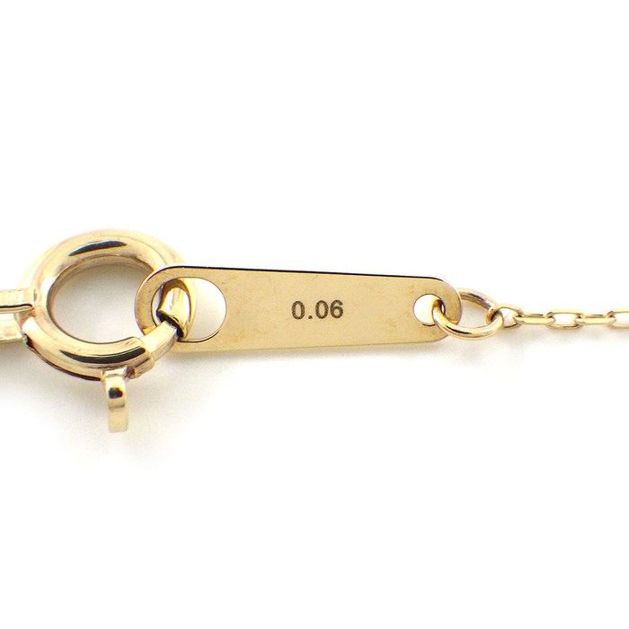 Elegant 0.06ct Diamond Necklace in K10 Yellow Gold