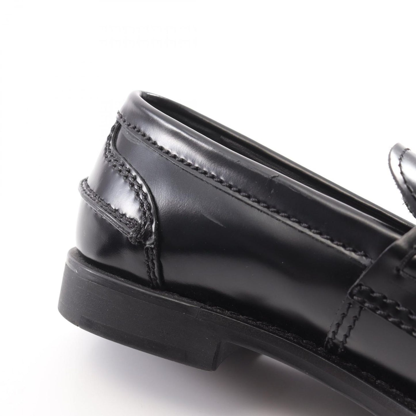 Miu Miu Penny Loafers in Black Leather - Timeless Elegance