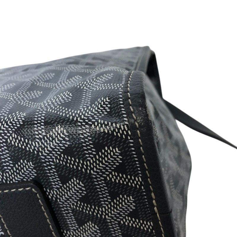 GOYARD Saint Leger Backpack in Gray with Silver Hardware
