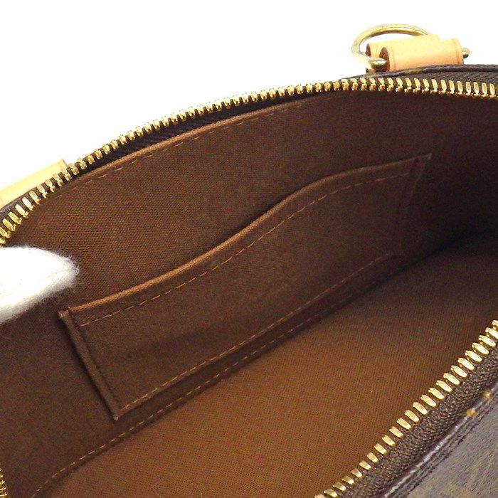 Louis Vuitton Alma BB Handbag - Monogram Canvas, Brown, Gold Hardware