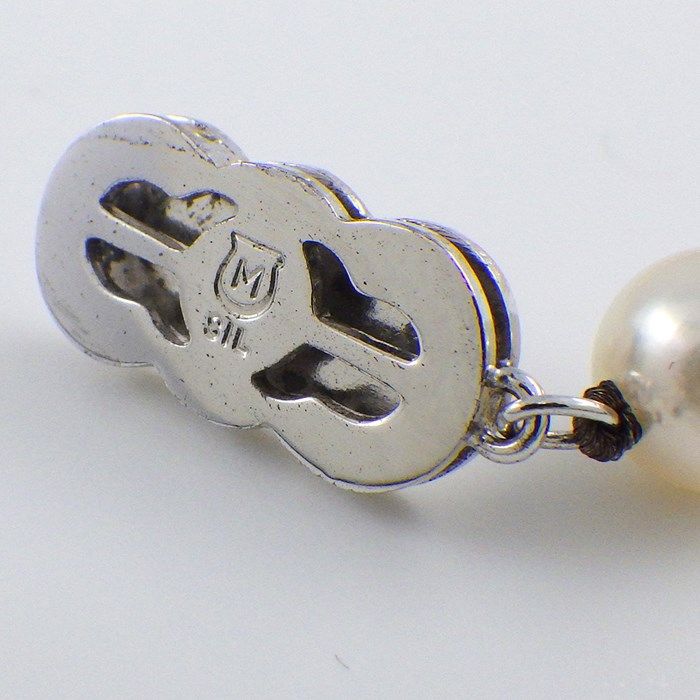 MIKIMOTO 7.0-7.5mm Pearl Necklace in Silver 925 - Exquisite Craftsmanship