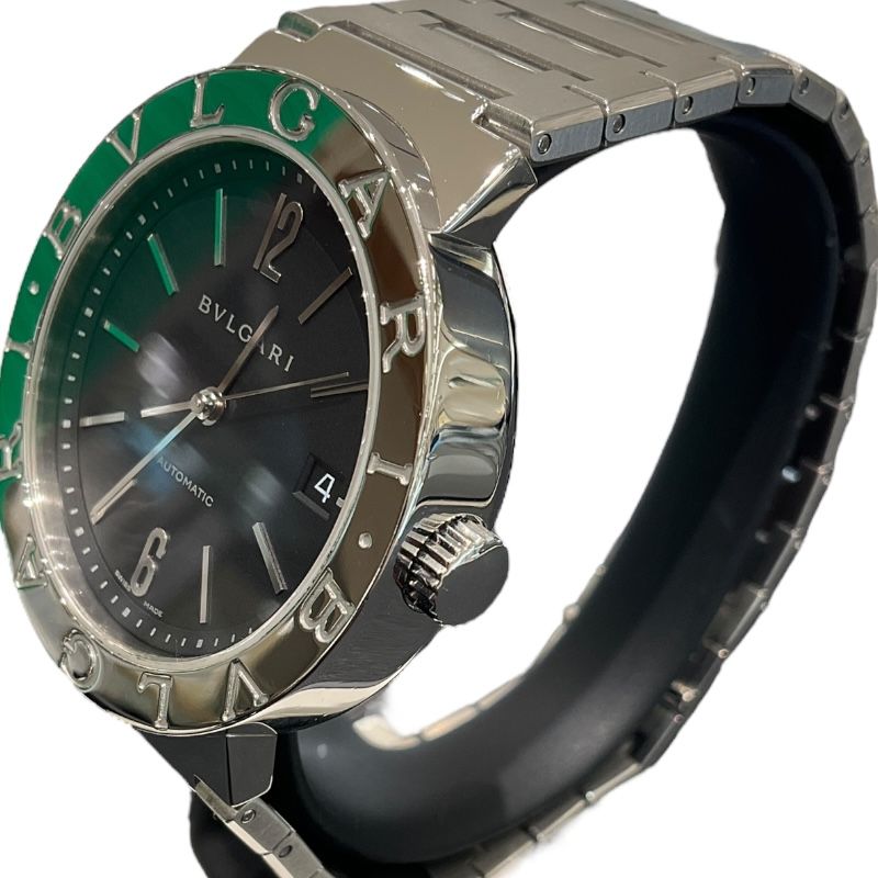 BVLGARI BVLGARI BB38SSAUTO Black Stainless Steel Men's Watch