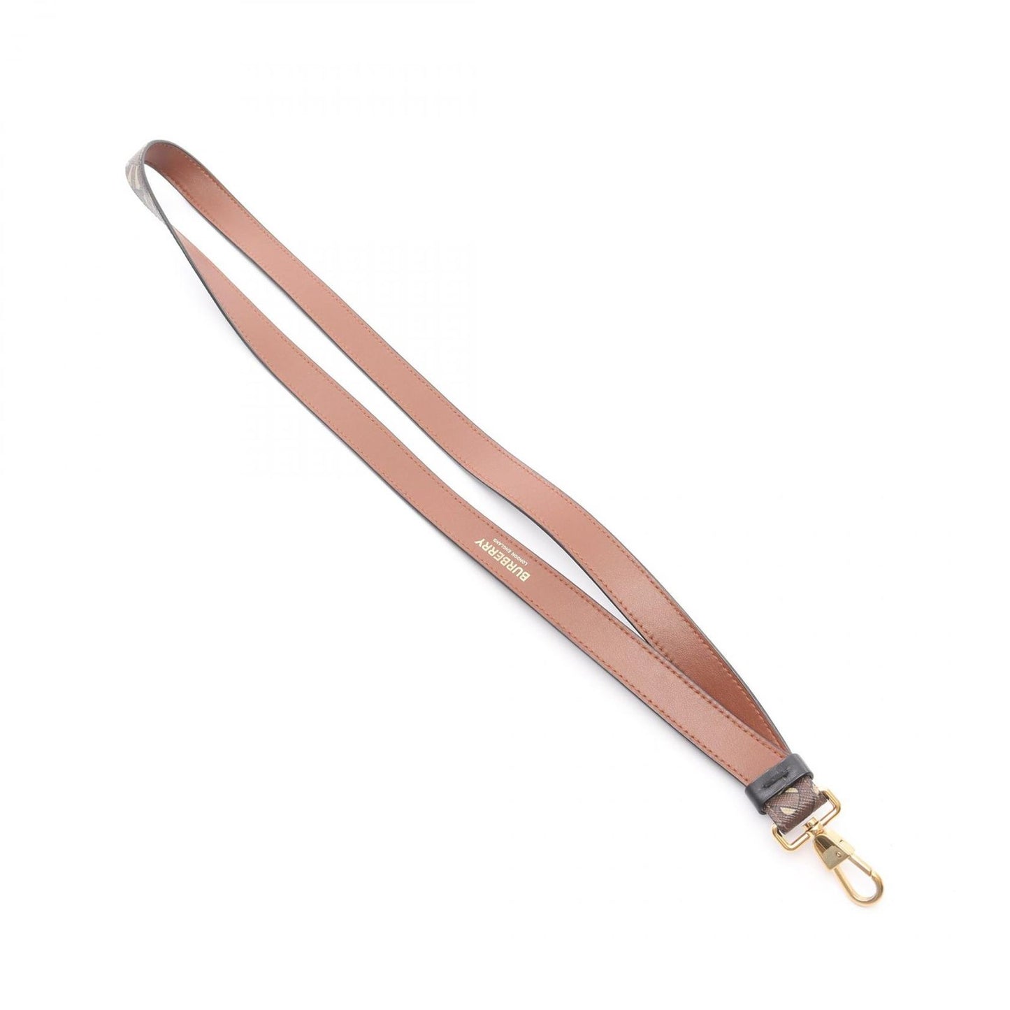BURBERRY TB Monogram PVC Coated Canvas Leather Neck Strap - Unisex