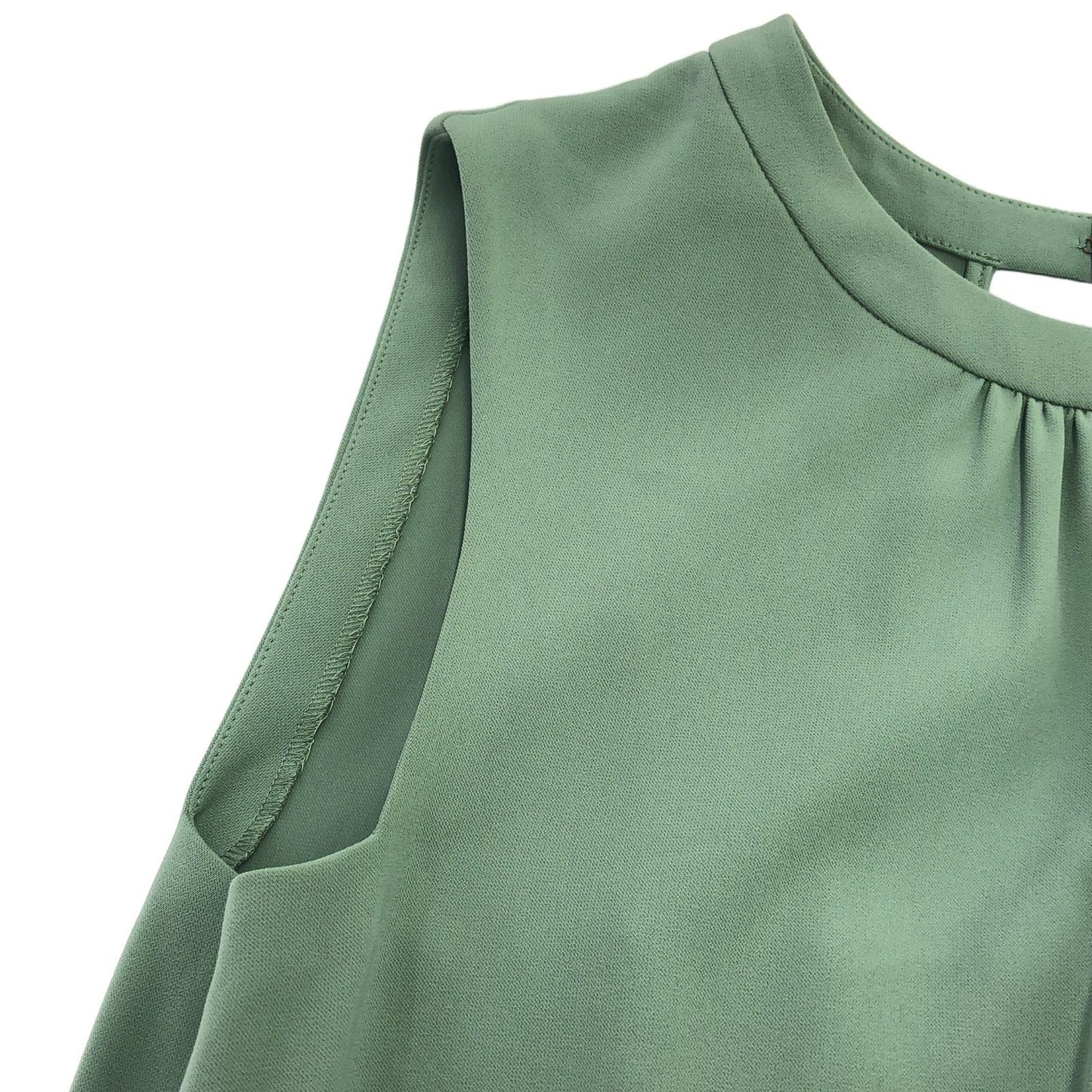 FOXEY NEW YORK Light Green Sleeveless Dress - Elegant Sophistication