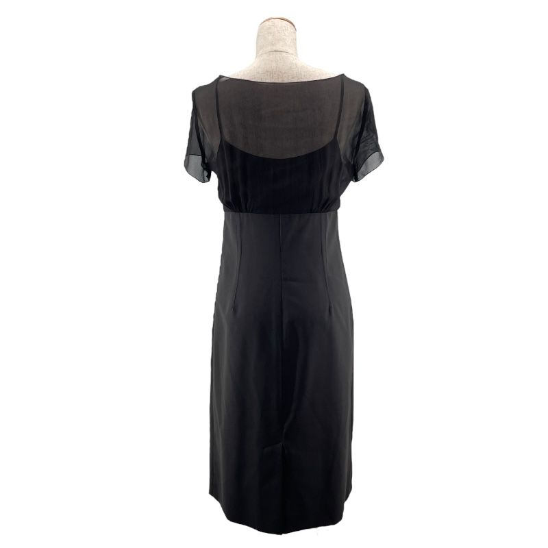 Max Mara Black Wool Design Camisole Dress - Timeless Elegance