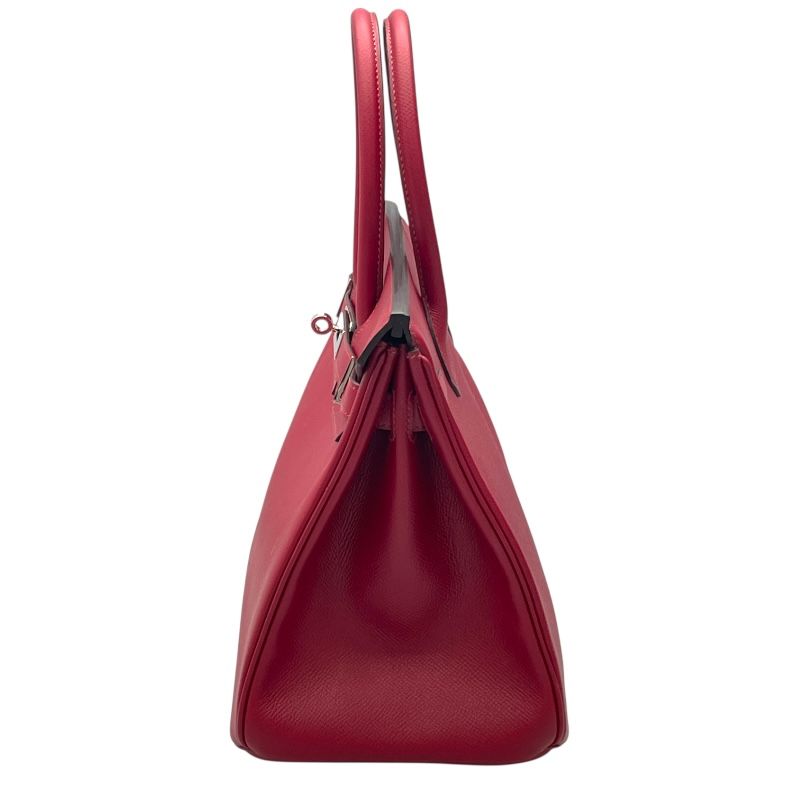 HERMES Birkin 30 A刻 Rouge Grenat with Silver Hardware - Exquisite Craftsmanship