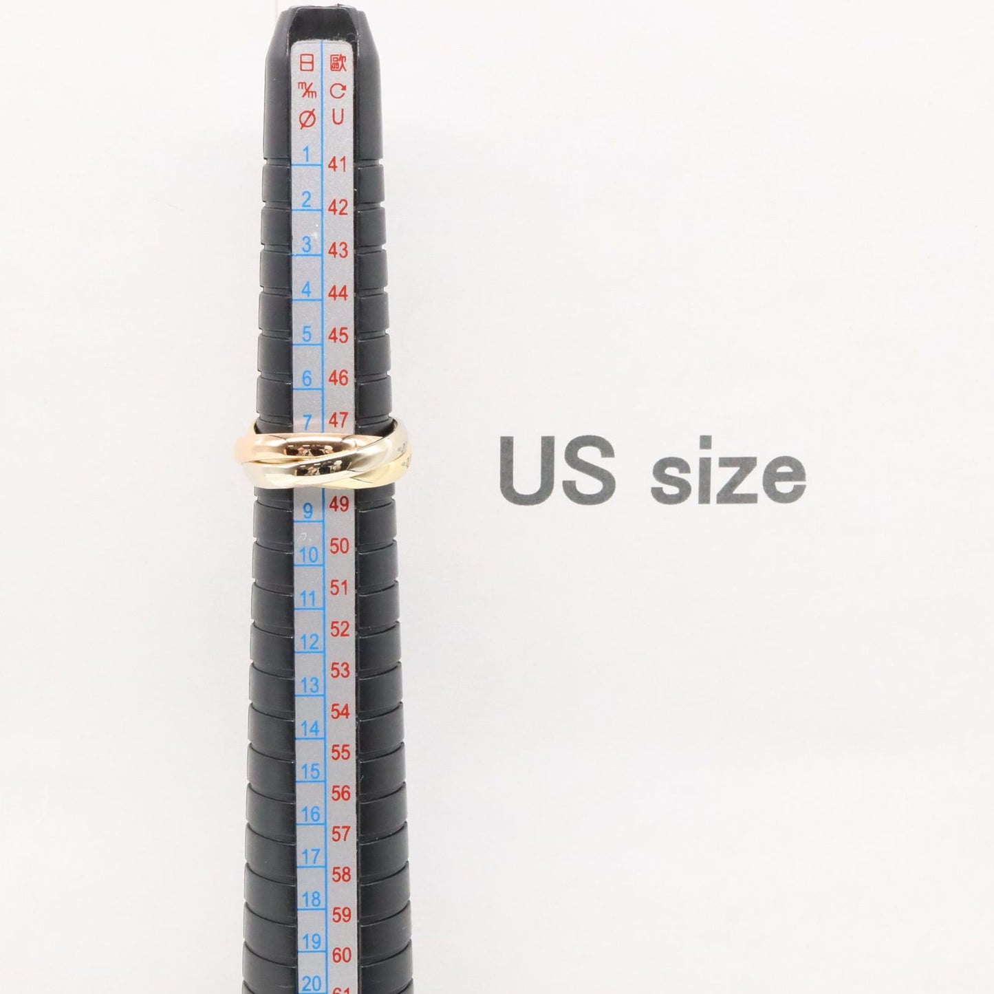 CARTIER Trinity Ring in K18 Yellow, White & Pink Gold - Size 8