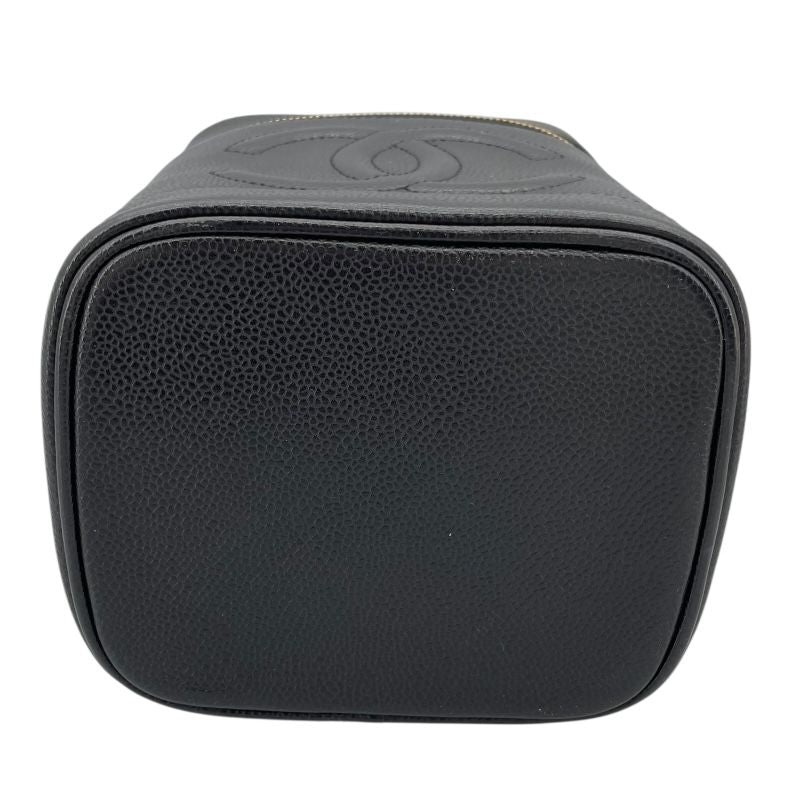 CHANEL Vanity A01998 Black Caviar Skin Handbag - Timeless Elegance