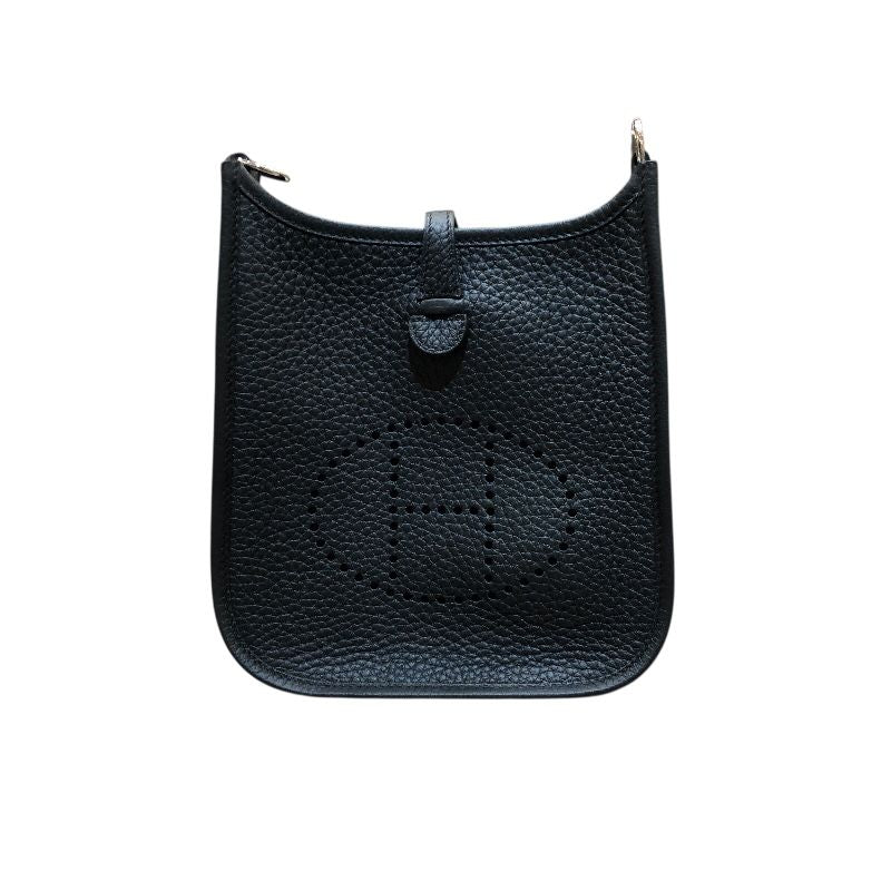 HERMES Evelyne TPM Black & Silver Hardware - Exquisite Luxury Shoulder Bag