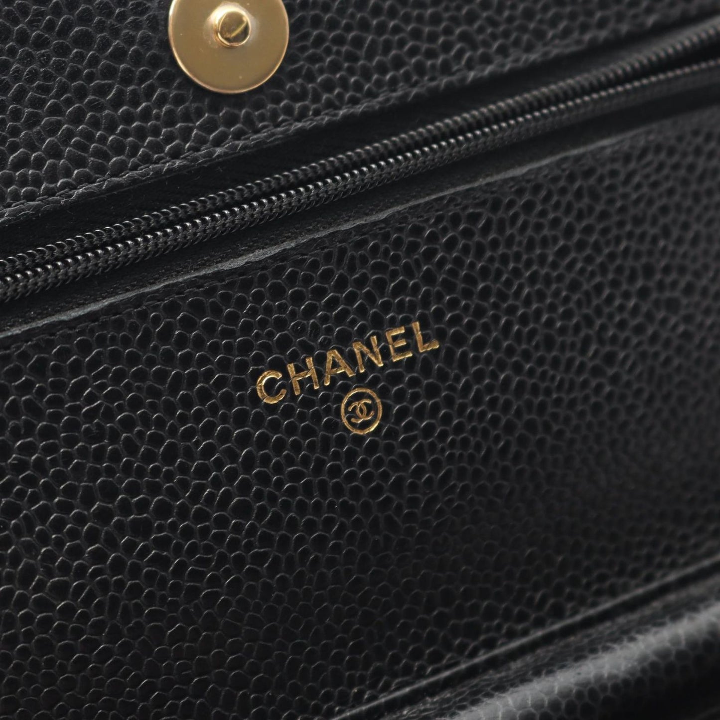 CHANEL Matelassé Shoulder Bag AP0250 in Black Caviar Leather