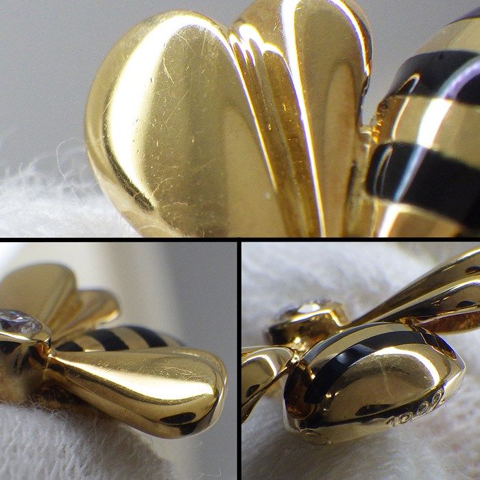 Cartier Bee Pendant in 18K Yellow Gold with Diamond Accent